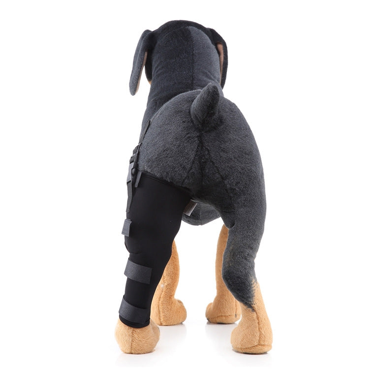 HJ19 Pet Surgery Rehabilitation Hind Leg Protection Walking Aids, Size: M(Black Left Hind Leg)