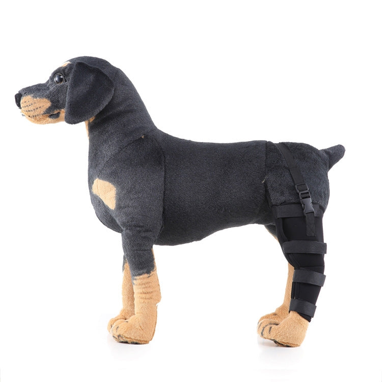 HJ19 Pet Surgery Rehabilitation Hind Leg Protection Walking Aids, Size: L (Black Left Hind Leg)