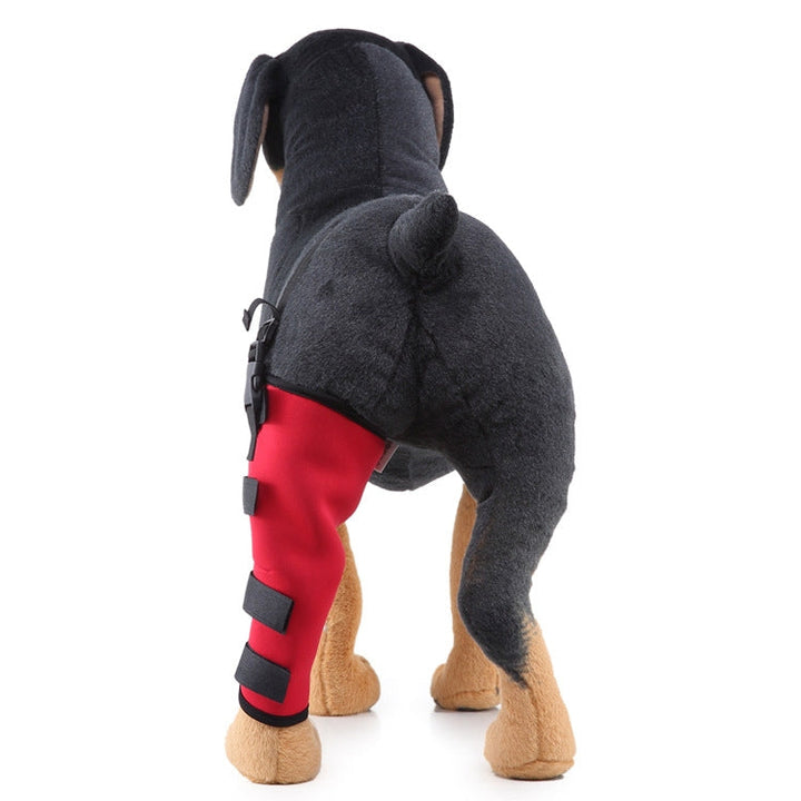HJ19 Pet Surgery Rehabilitation Hind Leg Protection Walking Aids, Size: L (Red Left Hind Leg)