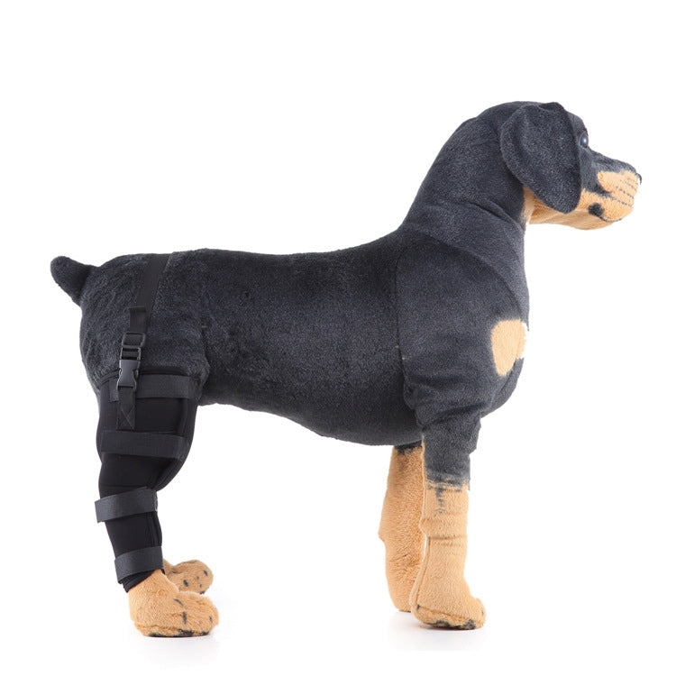 HJ19 Pet Surgery Rehabilitation Hind Leg Protection Walking Aids, Size: L (Black Right Hind Leg)