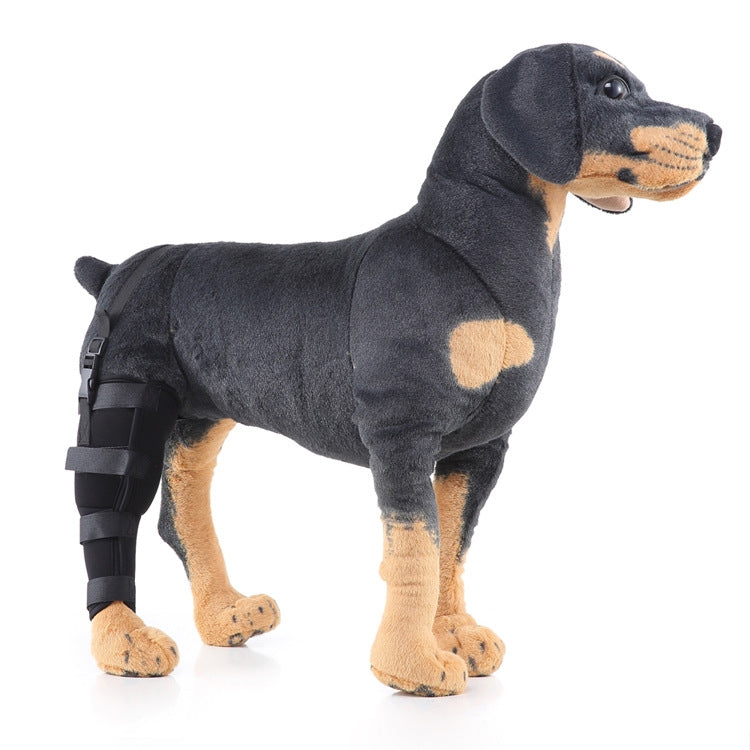 HJ19 Pet Surgery Rehabilitation Hind Leg Protection Walking Aids, Size: L (Black Right Hind Leg)
