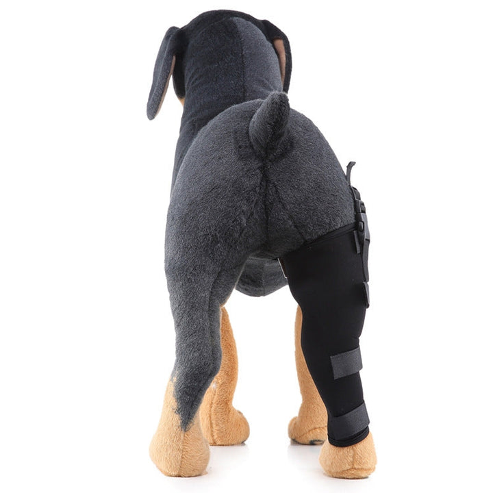 HJ19 Pet Surgery Rehabilitation Hind Leg Protection Walking Aids, Size: L (Black Right Hind Leg)