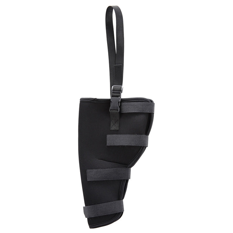 HJ19 Pet Surgery Rehabilitation Hind Leg Protection Walking Aids, Size: L (Black Right Hind Leg)