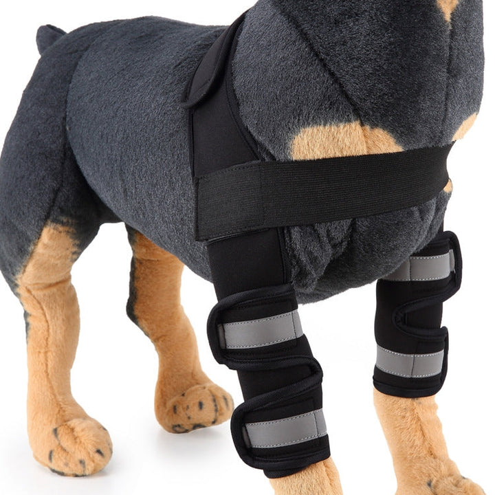 Pet Dog Leg Knee Brace Surgical Injury Protection Cover, Size: S (Anti-glory Model (Black))