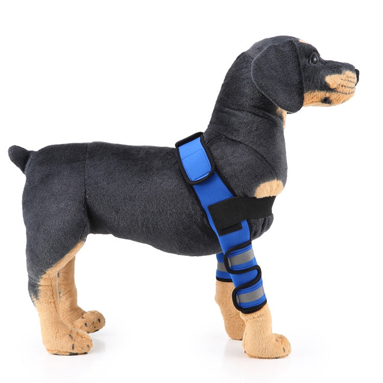 Pet Dog Leg Knee Protection Bandage Surgery Injury Protection Cover, Size: S (Anti-Fame Model (Blue))