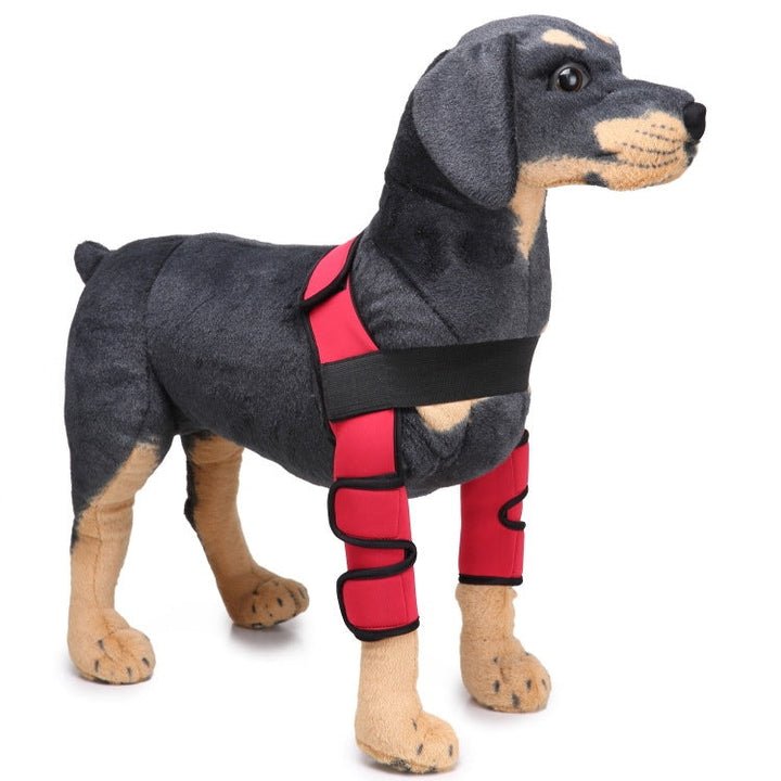 Pet Dog Leg Knee Protection Surgery Injury Protection Cover, Size: M (Classic Model (Red))