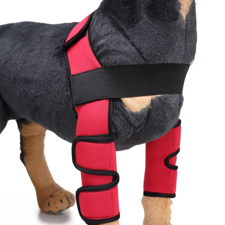 Pet Dog Leg Knee Protection Surgery Injury Protection Cover, Size: M (Classic Model (Red))