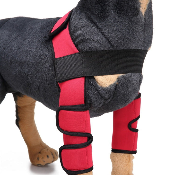 Pet Dog Leg Knee Protection Surgery Injury Protection Cover, Size: M (Classic Model (Red))