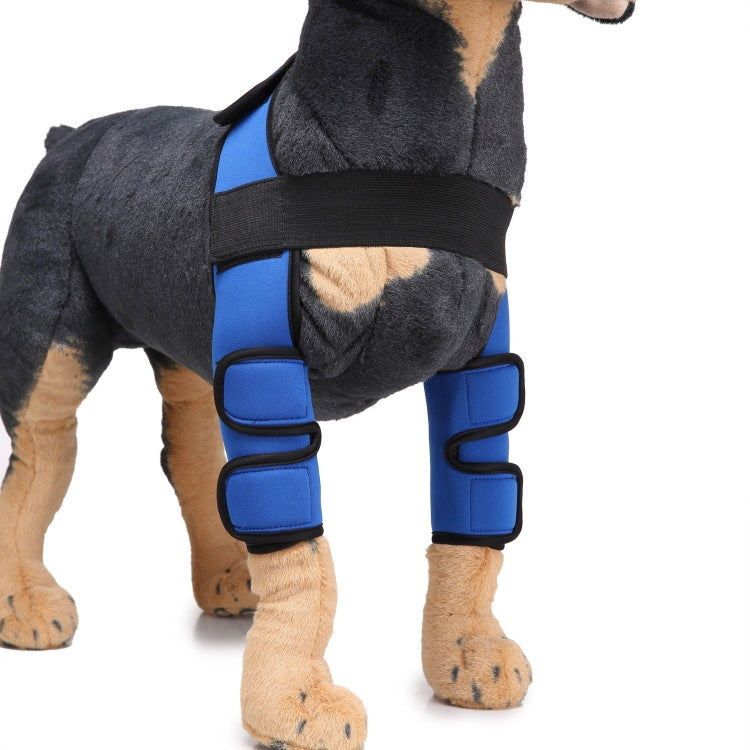 Dog Leg Knee Protection Surgery Injury Protection Cover, Size: M(Classic Model (Blue))