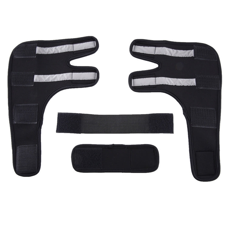 Dog Bicycle Leg Knee Protection Surgery Injury Protective Cover, Size: M (Anti-Glory Model (Black))
