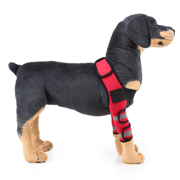 Pet Dog Leg Knee Protection Surgery Injury Protective Cover, Size: M (Anti-Glory Model (Red))