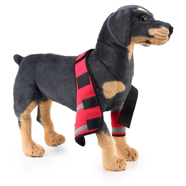 Pet Dog Leg Knee Protection Surgery Injury Protective Cover, Size: M (Anti-Glory Model (Red))