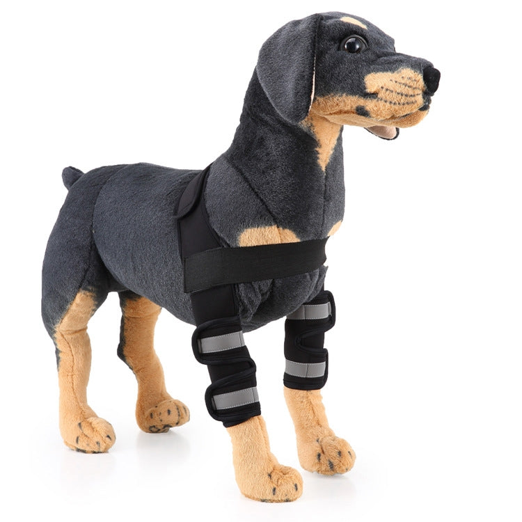 Pet Dog Leg Knee Protection Surgery Injury Protection Cover, Size: L (Anti-glory Model (Black))