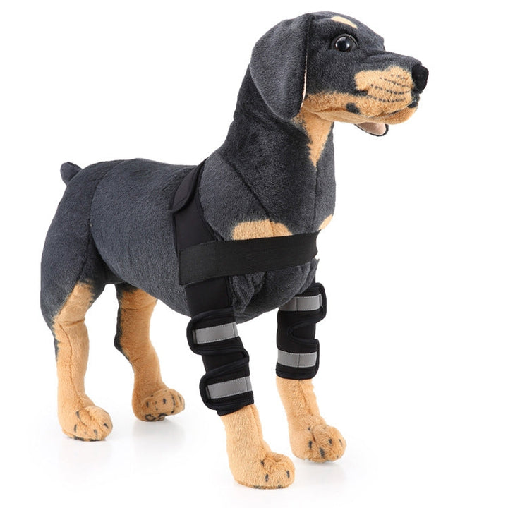 Pet Dog Leg Knee Protection Surgery Injury Protection Cover, Size: L (Anti-glory Model (Black))