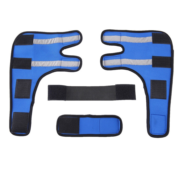 Pet Dog Leg Knee Protection Surgery Injury Protection Cover, Size: L (Anti-Glory Model (Blue))