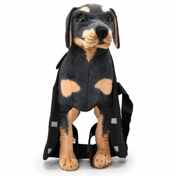 Pet Dog Leg Knee Protection Surgery Injury Protection Cover, Size: L (Support Strap Model (Black))