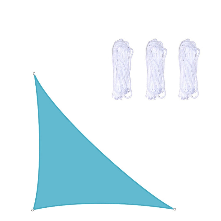 Lisslune | Triangular Outdoor Garden Sun Shade Sail Waterproof Anti-UV Awning, Size: 3m x 3m x 4.3m (Lake Blue)