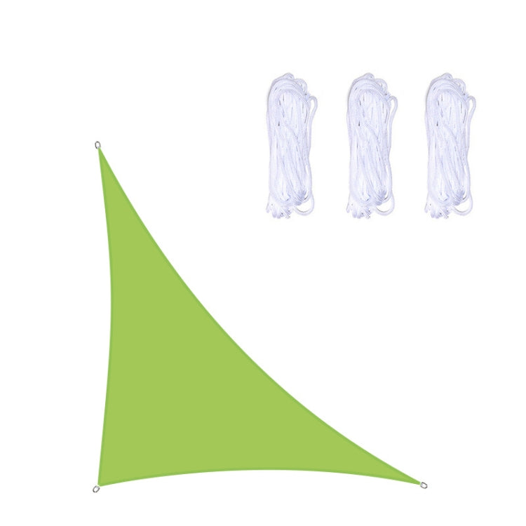 Lisslune | Triangular Outdoor Garden Sunshade Sail Waterproof Anti-UV Awning, Size: 3m x 3m x 4.3m (Green)