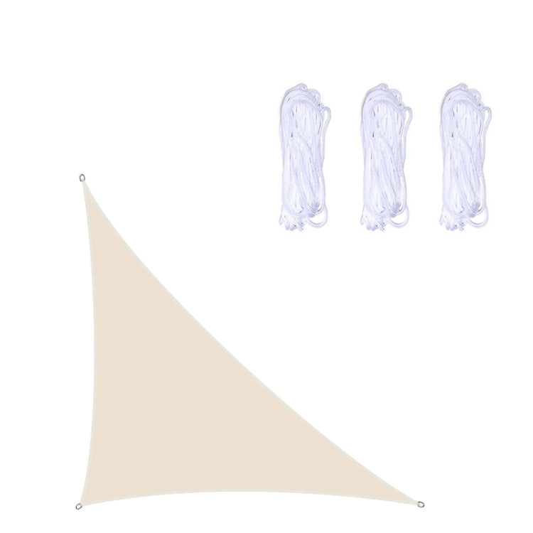Lisslune | Triangular Outdoor Garden Sun Sail waterproof UV-resistant, size: 3m x 4m x 5m (Beige)