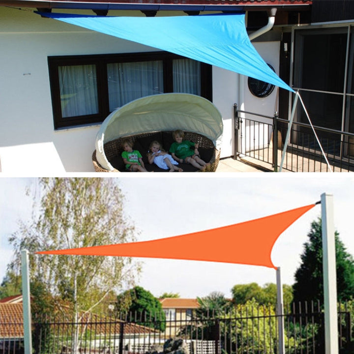 Lisslune | Triangular Outdoor Garden Sun Sail waterproof UV-resistant, size: 3m x 4m x 5m (Beige)