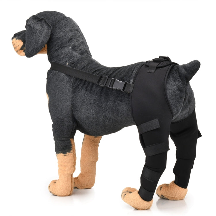 Pet Dog Leg Knee Protection Surgery Injury Cover, Size: XS(Black)