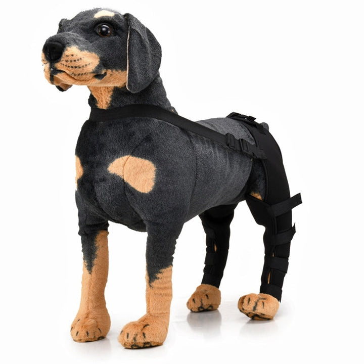 Pet Dog Leg Knee Protection Surgery Injury Cover, Size: XS(Black)