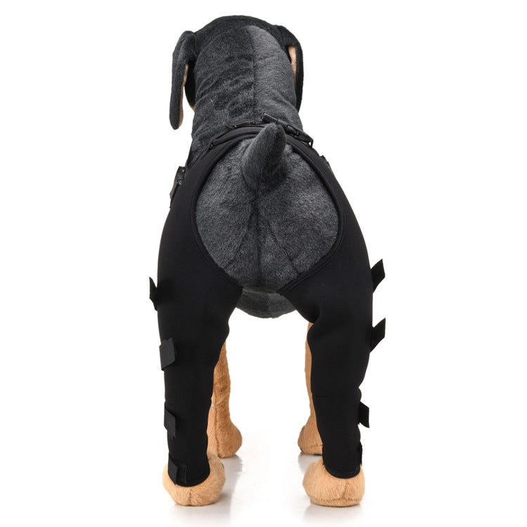 Pet Dog Leg Knee Protection Surgery Injury Cover, Size: XS(Black)
