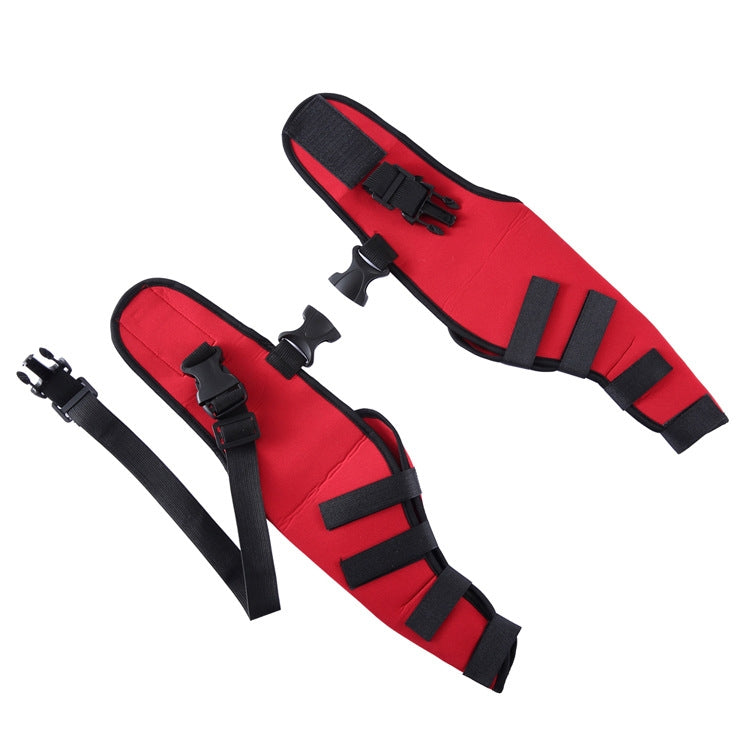 Dog leg knee protection surgical injury cover, size: XS(Red)