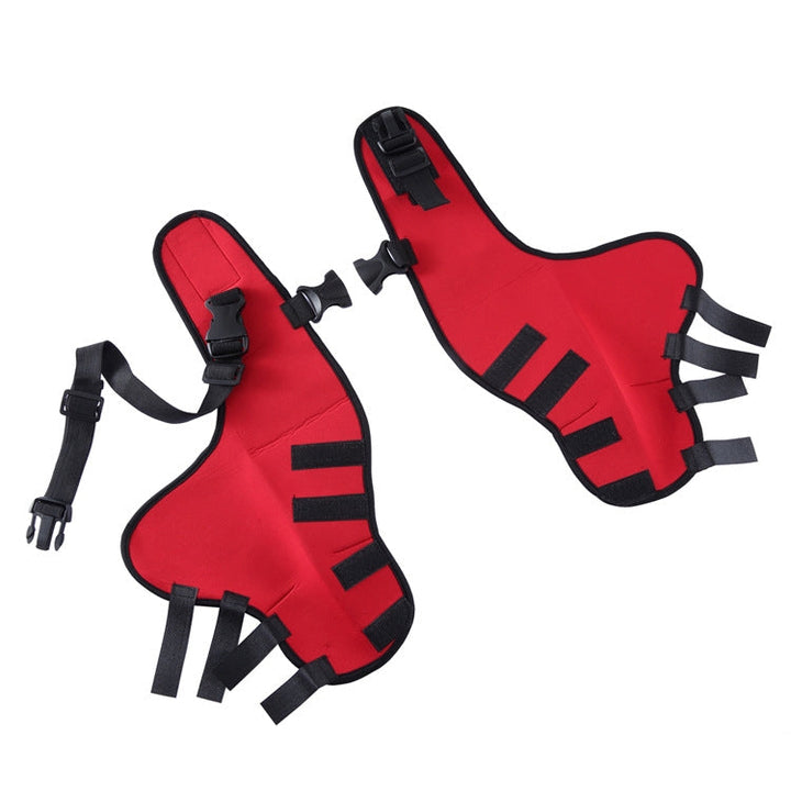 Dog leg knee protection surgical injury cover, size: XS(Red)