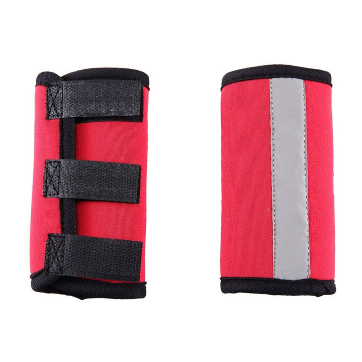 Slipper Knee Protection Dog Surgery Injury Protective Cover, Size: S (Red Reflection)
