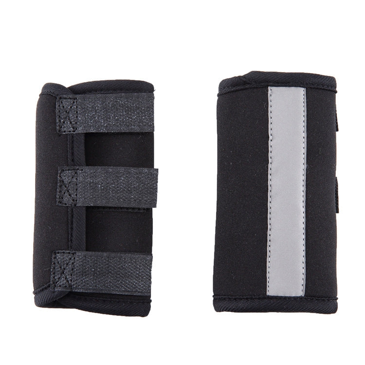 Pet Knee Protector Dog Surgery Injury Protection Cover, Size: M (Black Reflection)
