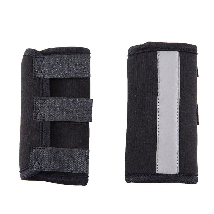 Pet Knee Protector Dog Surgery Injury Protection Cover, Size: M (Black Reflection)
