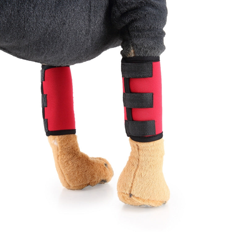 Pet Knee Protector Dog Surgery Injury Protection Blanket, Size: M (Red Reflection)