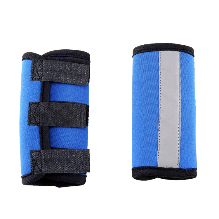 Pet Knee Protector Dog Surgery Injury Protective Cover, Size: M (Blue Reflection)
