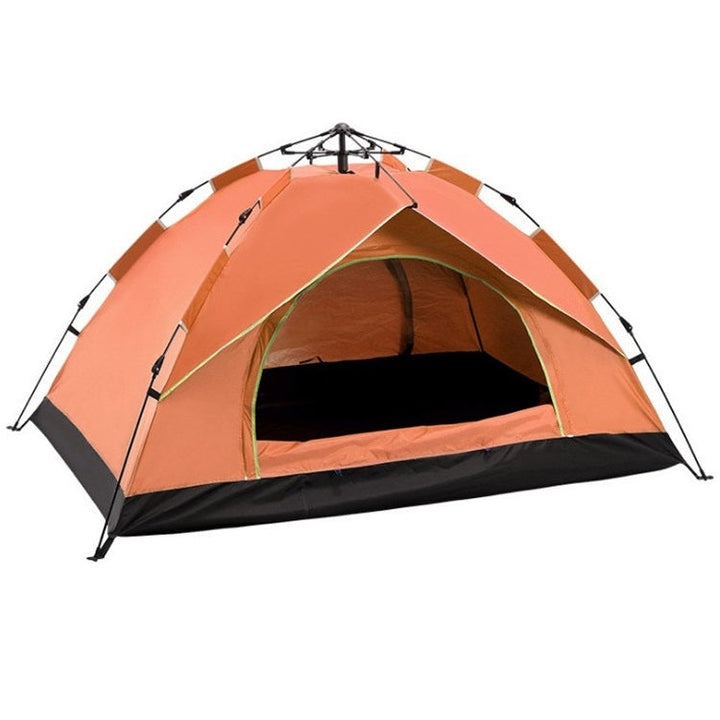 Lisslune | TC-014 Outdoor Beach Travel Camping Automatic Spring Multi-Person Tent For 2 Persons (Orange)