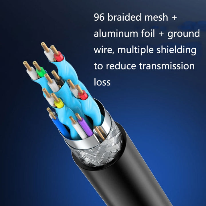 Lisslune | Jasoz HDMI high-resolution projector computer video cable oxygen-free copper core, cable length: 10m