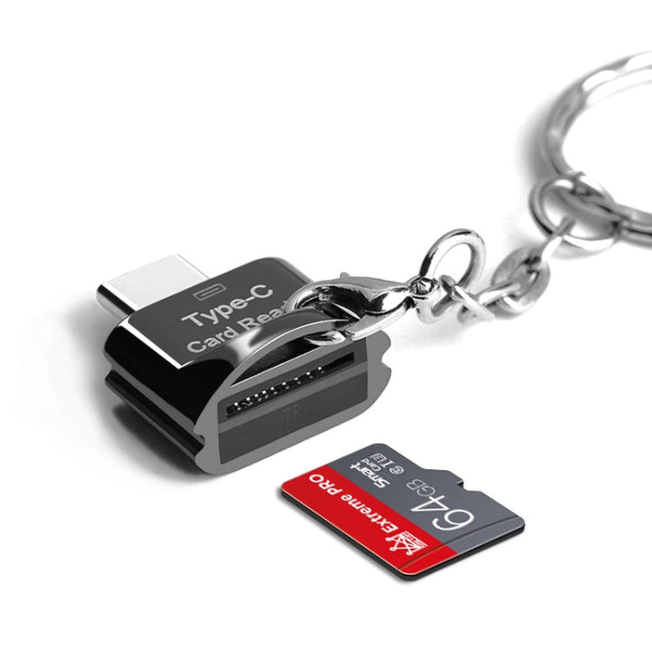 Lisslune | C10 TYPE-C interface mobile phone memory card, capacity: 128GB (Silver Gray)
