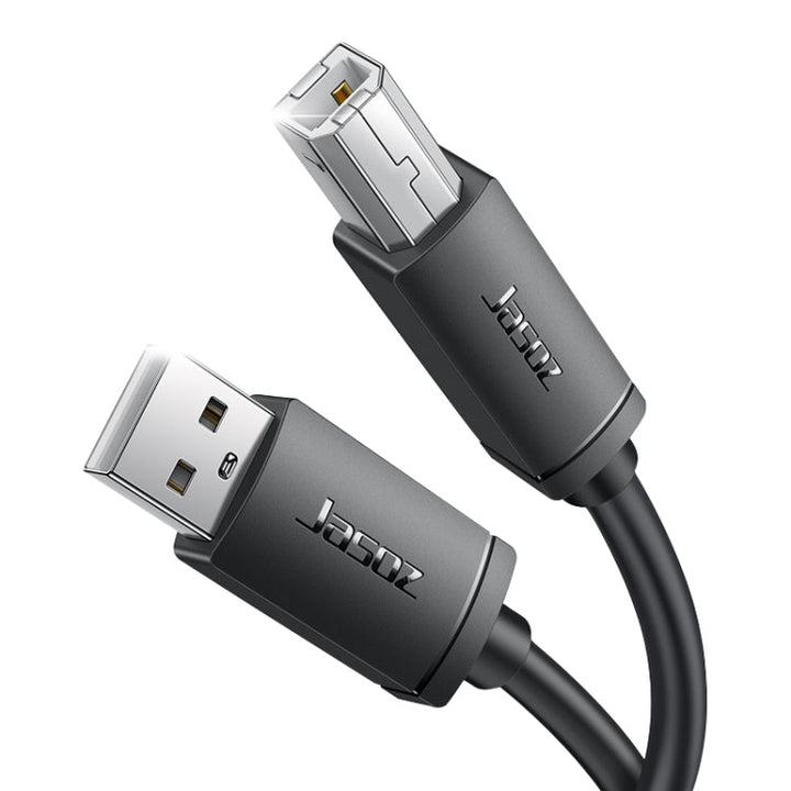Lisslune | 3 PCS Jasoz USB print data cable oxygen-free copper core, cable length: 8m
