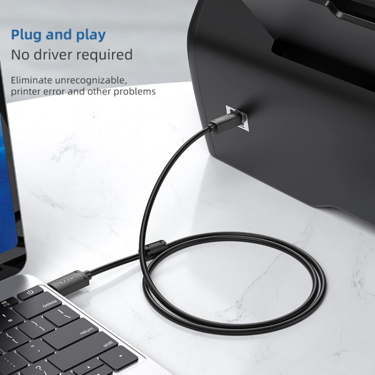 Lisslune | 3 PCS Jasoz USB printer data cable oxygen-free copper core, cable length: 10m