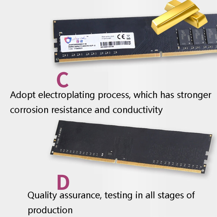 Lisslune | JingHai DDR4 4G Low Voltage Version 1.2V Desktop RAM (2400MHz)