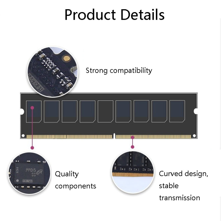 Lisslune | JingHai DDR4 4G Low Voltage Version 1.2V Desktop RAM (2400MHz)