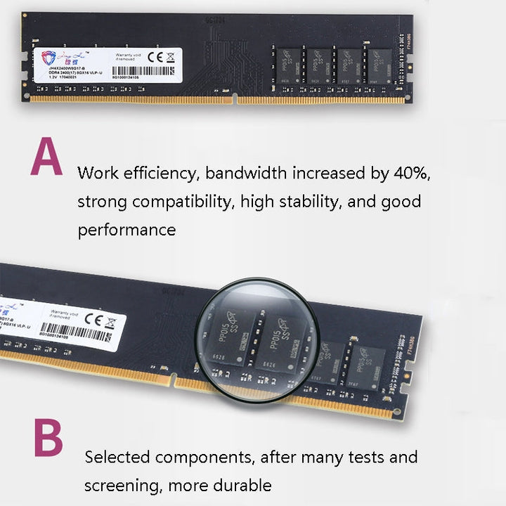 Lisslune | JingHai PC4 DDR4 16G single strip desktop memory (2400MHz)