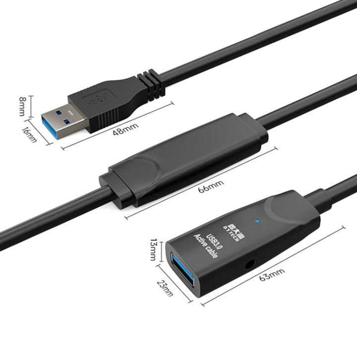 Lisslune | D.Y.TECH USB 3.0 Male To Female Extension Cable Double Shielded Chip Data Cable, Length: 10m