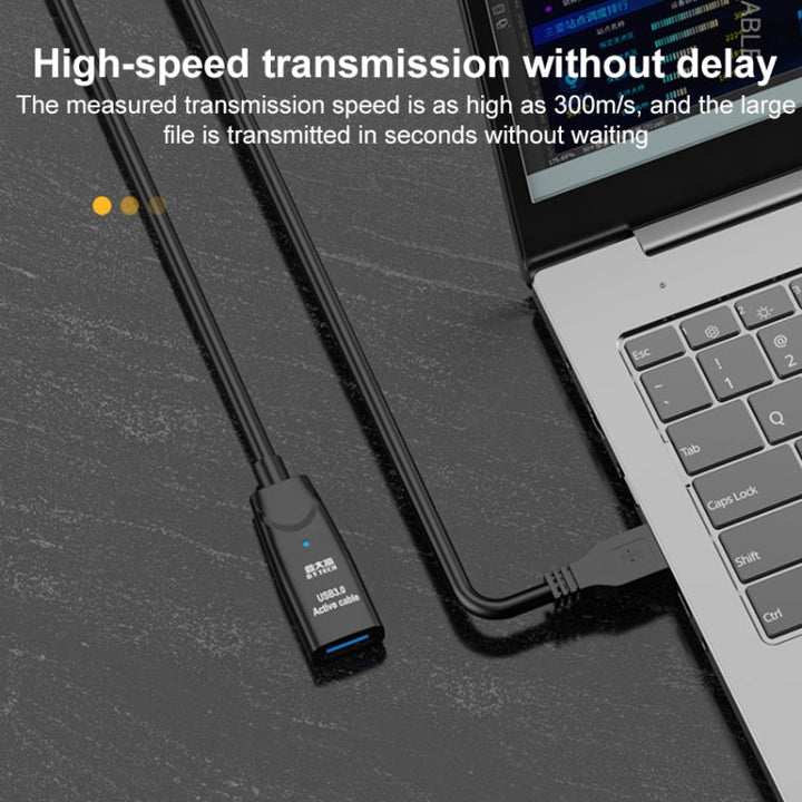 Lisslune | D.Y.TECH USB 3.0 Male To Female Extension Cable Double Shielded Chip Data Cable, Length: 15m