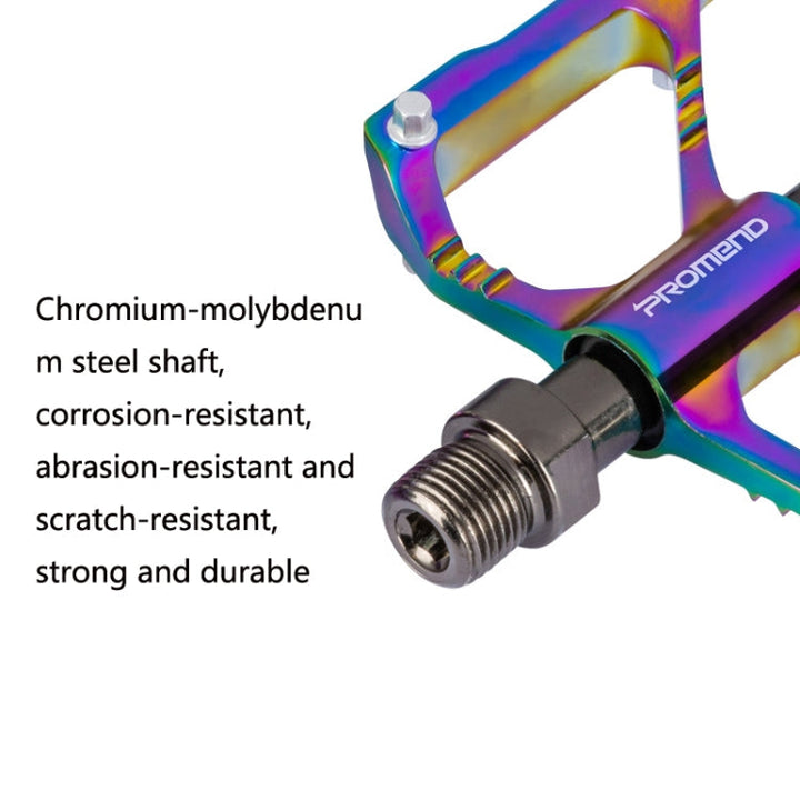 Lisslune | 1 Pair PROMEND Three Peilin Bearings Aluminum Alloy CNC Bicycle Colorful Pedals PD-M86CY
