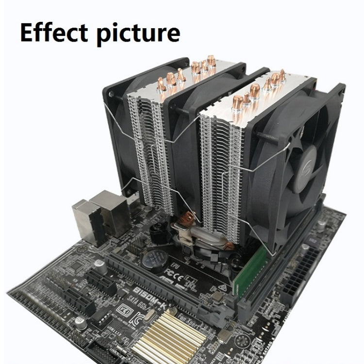 Lisslune | COOL STORM CT-4U-9cm Heat Pipe Dual-Tower CPU Cooler Copper Pipe 9 Cm Fan for Intel/AMD Platform Specification: Aurora Single Fan 3 Wire