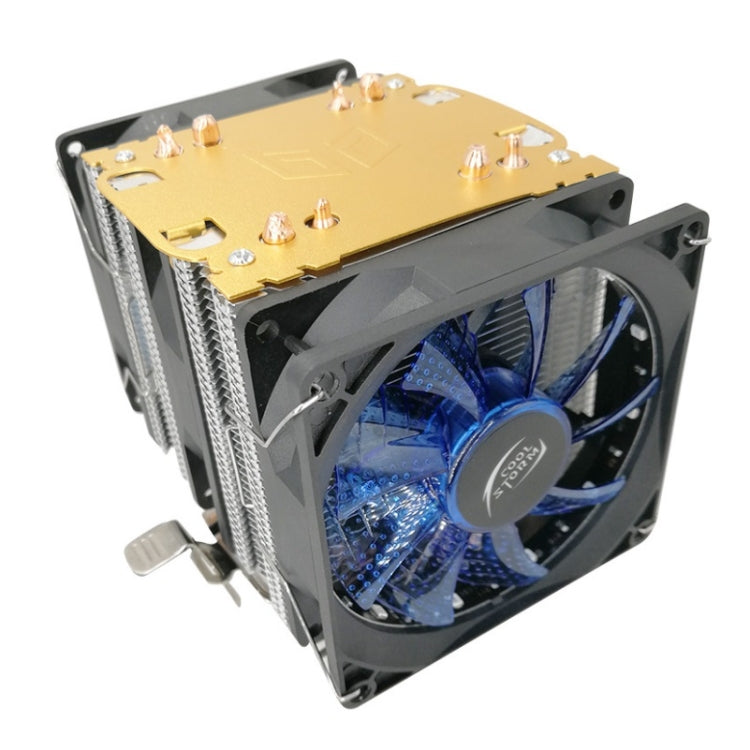 Lisslune | COOL STORM CT-4U-9cm Heat Pipe Dual-Tower CPU Cooler Copper Pipe 9 cm Fan for Intel/AMD Platform Specification: Aurora Single Fan 4 Wire