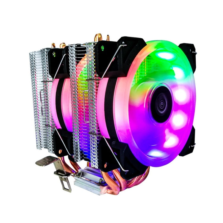 Lisslune | COOL STORM CT-4U-9cm Heat Pipe Dual-Tower CPU Cooler Copper Pipe 9 cm Fan for Intel/AMD Platform Specification: Aurora Double Fan 3 Line