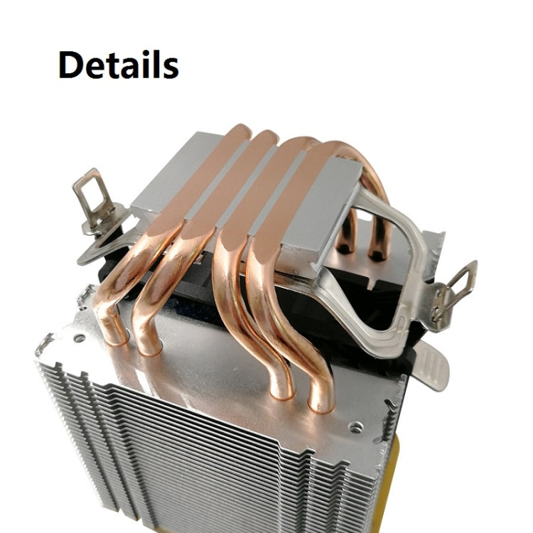Lisslune | COOL STORM CT-4U-9cm Heat Pipe Dual-Tower CPU Cooler Copper Pipe 9 cm Fan for Intel/AMD Platform Specification: Aurora Double Fan 3 Line