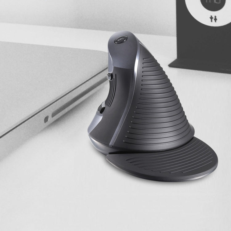 Lisslune | DELUX M618 6-Button Vertical Handheld Mouse Ergonomic Wired Mouse, Cable Length: 1.5m (Black)